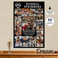 Wrestling Senior Graduation 18 Photo Collage