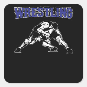 Wrestling Square Sticker