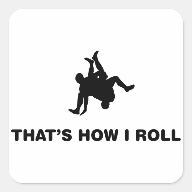 Wrestling Square Sticker (Front)