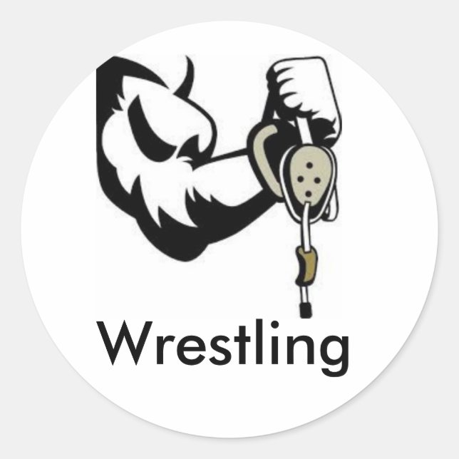 wrestling sticker (Front)
