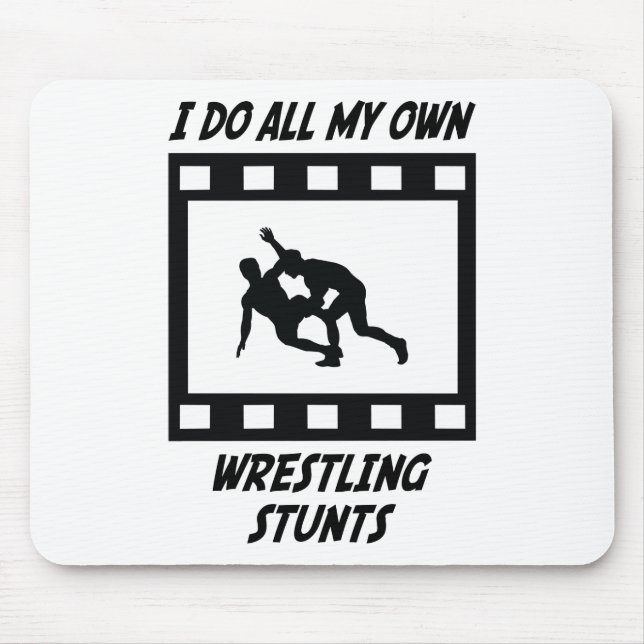 Wrestling Stunts Mouse Pad (Front)
