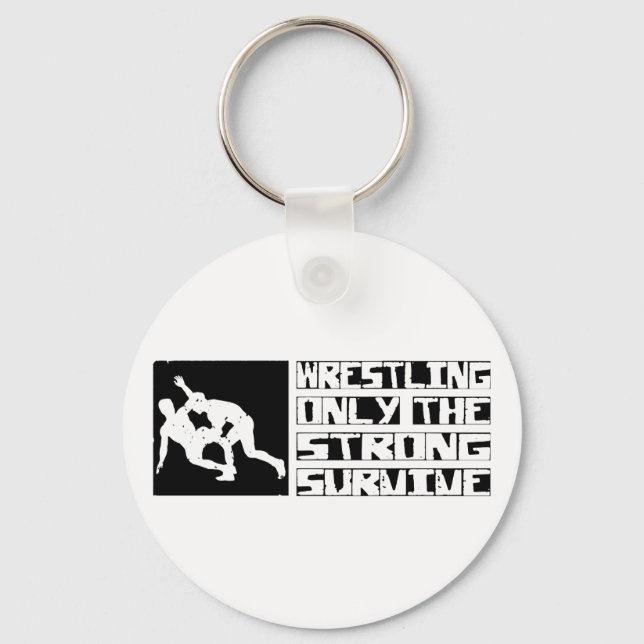 Wrestling Survive Keychain (Front)