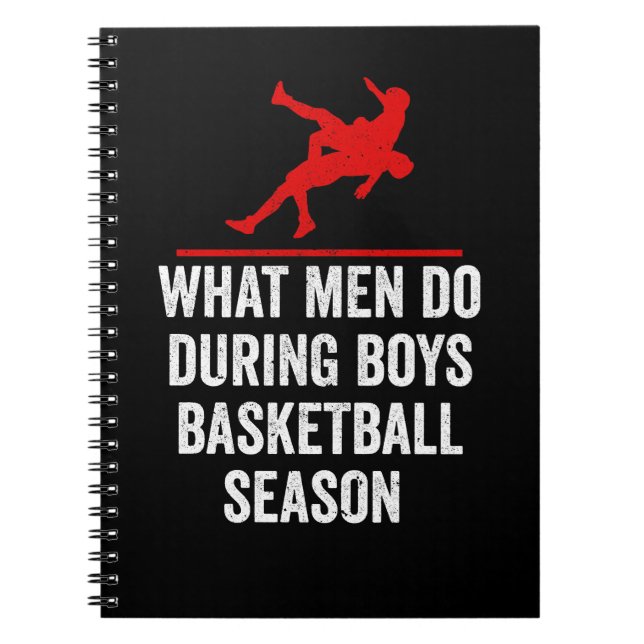 Wrestling What Men Do Gift Light Notebook (Front)