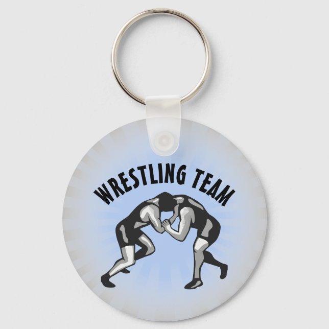 Wrestling Wrestler Design Keychain (Front)