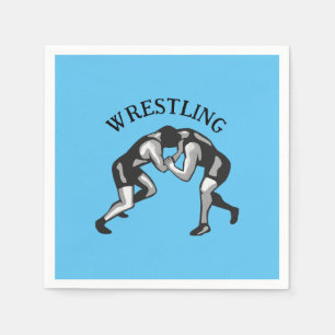 Wrestling Wrestler Design Napkin