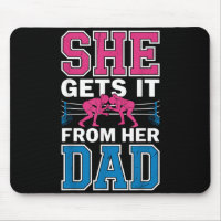 Wrestling Wrestler Wrestle Girl Gets from Dad