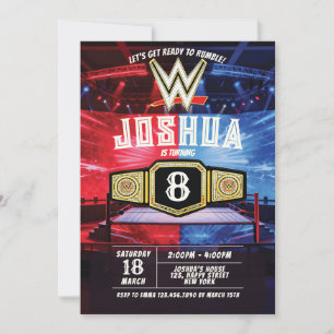 Wrestling WWE Birthday Invitation