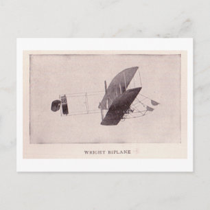 Wright Biplane Postcard