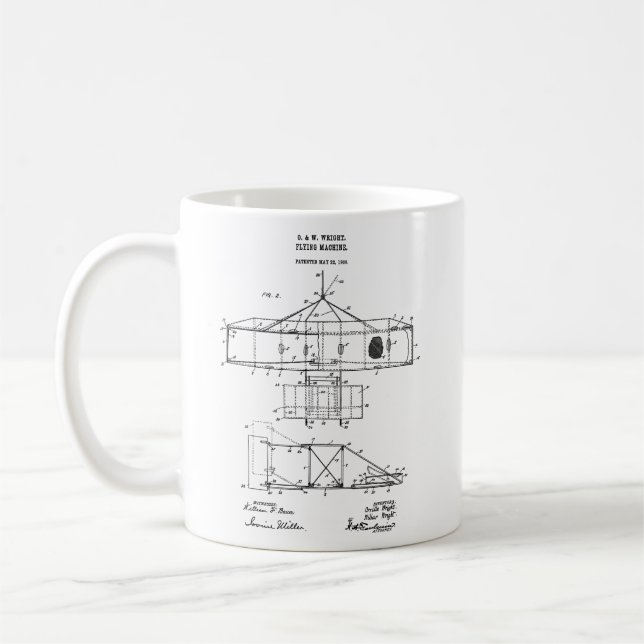 Wright Brothers Airplane mug #2 (Left)