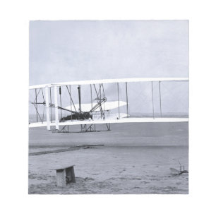 Wright Brothers’ First Airplane Flight in 1903 Notepad