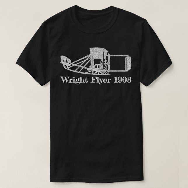 Wright Brothers Flyer First Airplane Blueprint  Gi T-Shirt (Design Front)