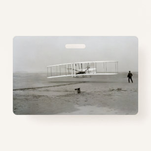 Wright Brothers Flyer First Plane Flight Aviation Badge
