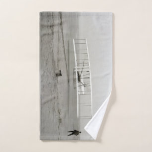 Wright Brothers Flyer First Plane Flight Aviation Bath Towel Set