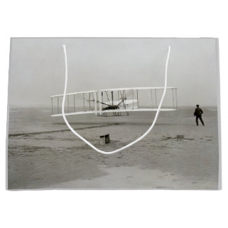 Wright Brothers Flyer First Plane Flight Aviation Large Gift Bag