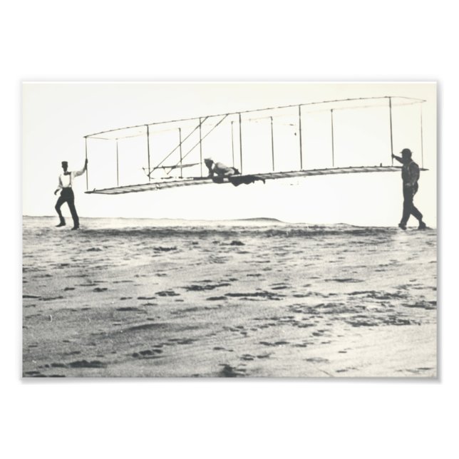Wright Brothers' Glider Tests Photo Print (Front)