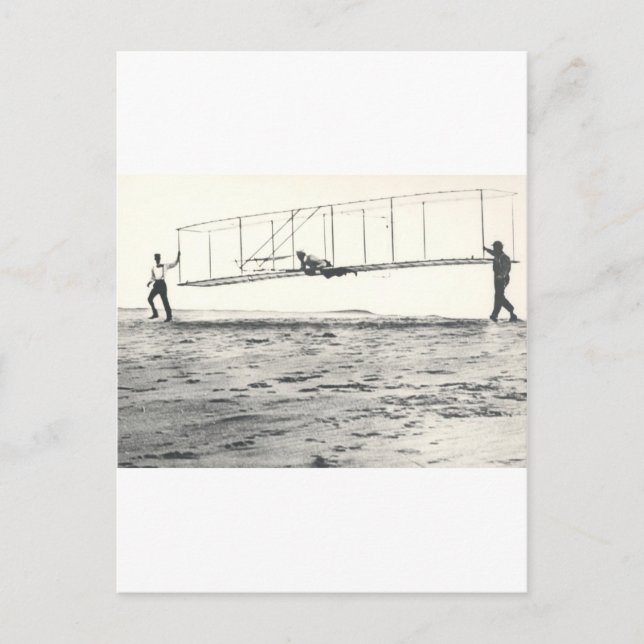 Wright Brothers' Glider Tests Postcard (Front)