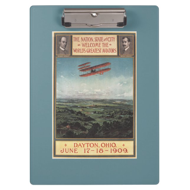 Wright Brothers Plane Clipboard (Front)
