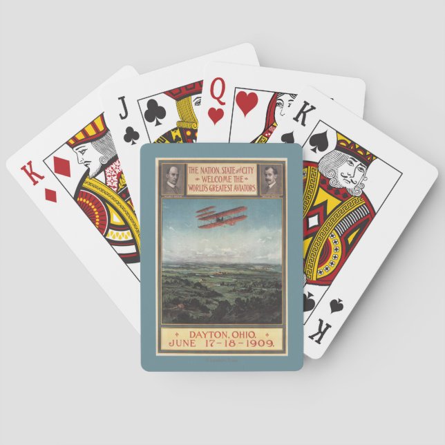Wright Brothers Plane Playing Cards (Back)
