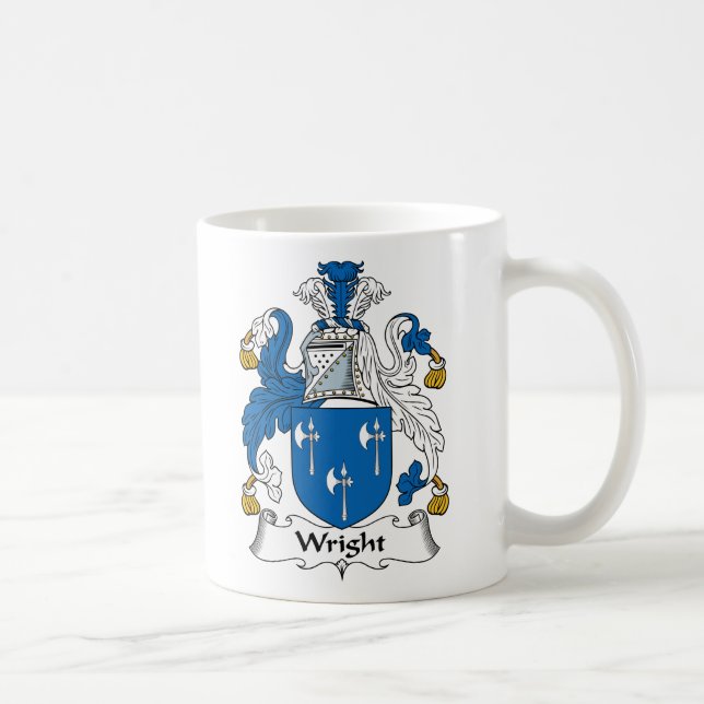 Wright Family Crest Coffee Mug (Right)