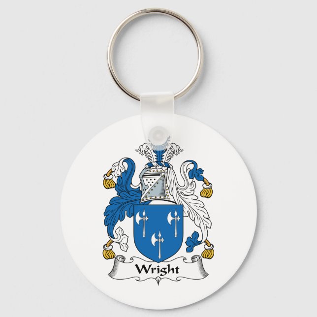 Wright Family Crest Keychain (Front)