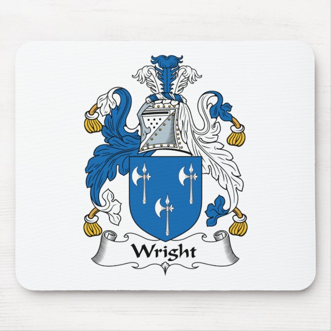 Wright Family Crest Mouse Pad (Front)