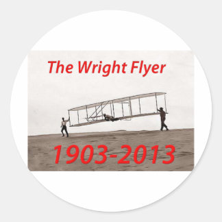 Wright Flyer Anniversary (1903-2013) Classic Round Sticker