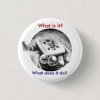 Wright on Time Books - Mysterious Mayan Time Tuner 1 Inch Round Button