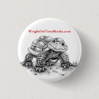 Wright on Time Books Turtle 1 Inch Round Button