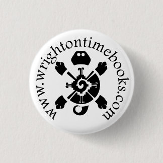 Wright on Time Books Turtle Logo 1 Inch Round Button