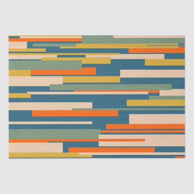 Wright Retro Modern Abstract Geometric Pattern Tissue Paper (Front)