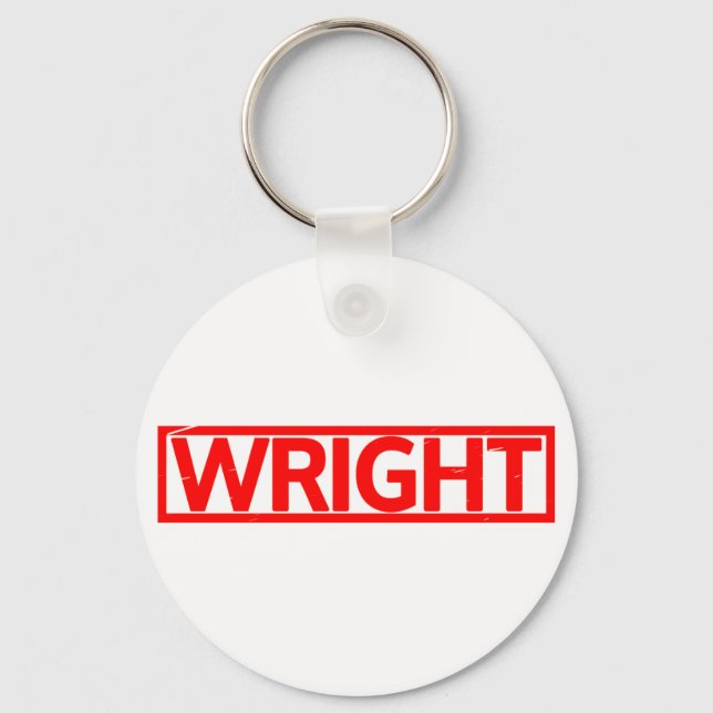 Wright Stamp Keychain (Front)
