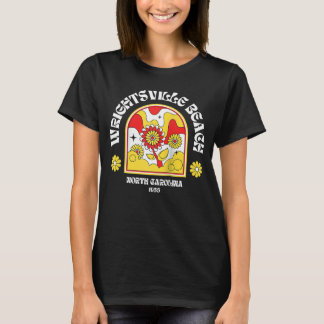 Wrightsville Beach NC Summertime Vacationing 70s F T-Shirt
