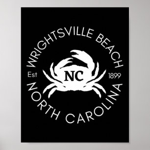 Wrightsville Beach North Carolina Crab Beaches Oce Poster