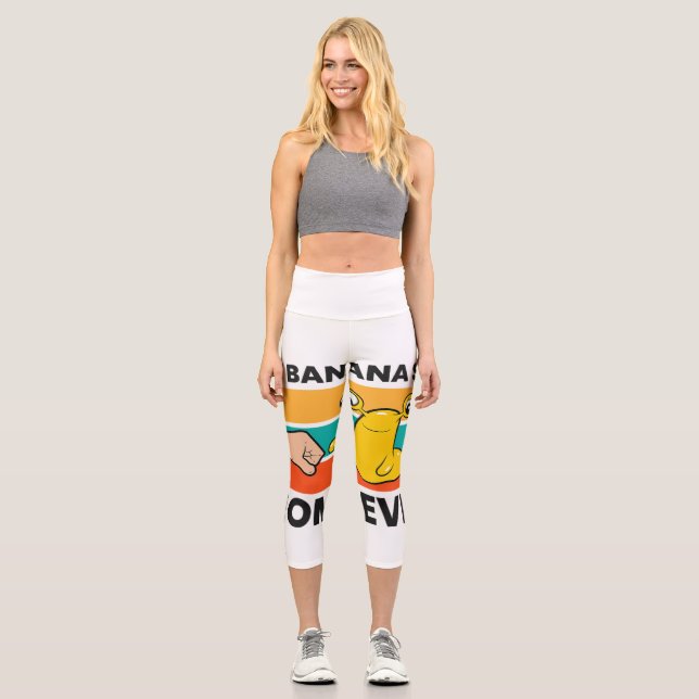 Wrigleyville Chicago Baseball American T-Shirt Capri Leggings (Front)