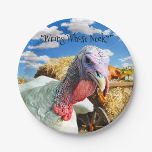 “Wring Whose Neck?” Thanksgiving Holiday Paper Plate