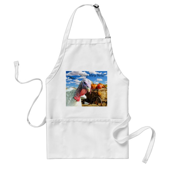 “Wring Whose Neck?” Thanksgiving Holiday Standard Apron (Front)