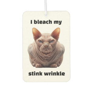 Wrinkle Sphynx Cat Air Freshener