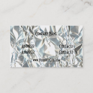 Wrinkled Foil Fun Business Card