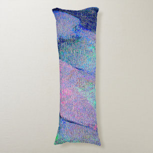 Wrinkled leather style with worn paint, bluish body pillow