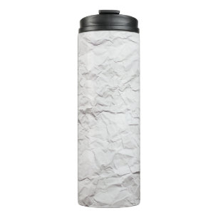 Wrinkled paper texture, detailed background. thermal tumbler