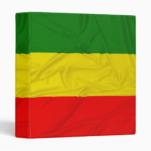 Wrinkled Rastafarian Flag Binder