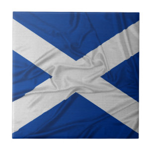 Wrinkled Scotland Flag Tile