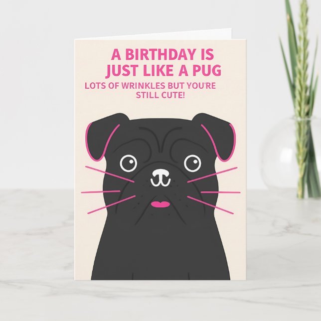 Wrinkles Never Looked Cuter Card (Front)