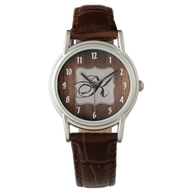 Wrist Watch Barn Wood Country Rustic (Front)