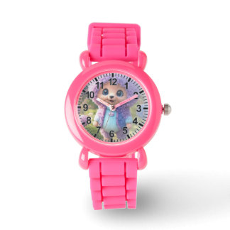 Wrist Watch with baby doll design for kids