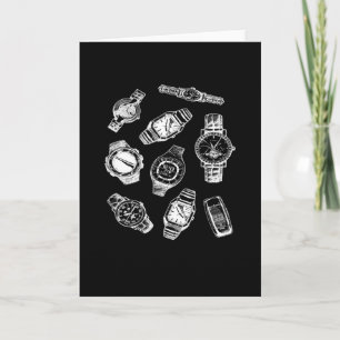 Wristwatches Luxury Watches Clocks Clock Card