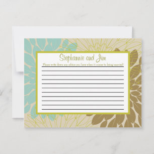 Writable Advice Card Floral Burst