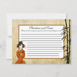 Writable Advice Card Geisha