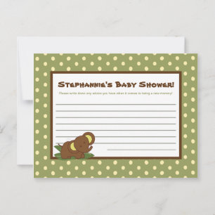 Writable Advice Card Jungle Babies