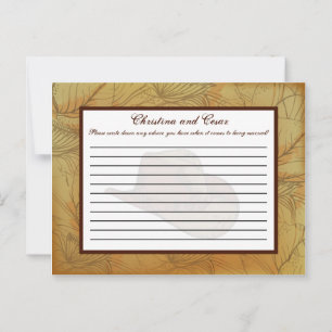 Writable Advice Card Western Cowgirl Hat/Boots Bro